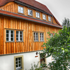 Holzfassade Frontansicht 2 in Schmilka/Sachsen